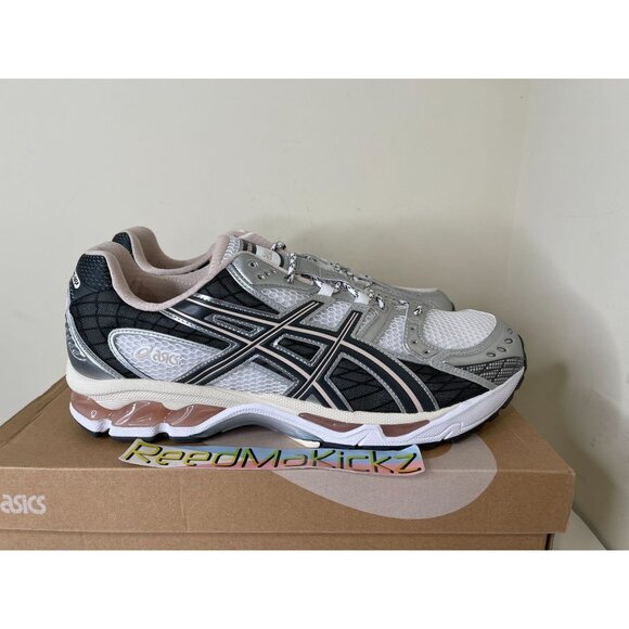 Asics Gel Nimbus 10.1 White Obsidian Grey Beige Mens Sizes - Picture 2 of 7